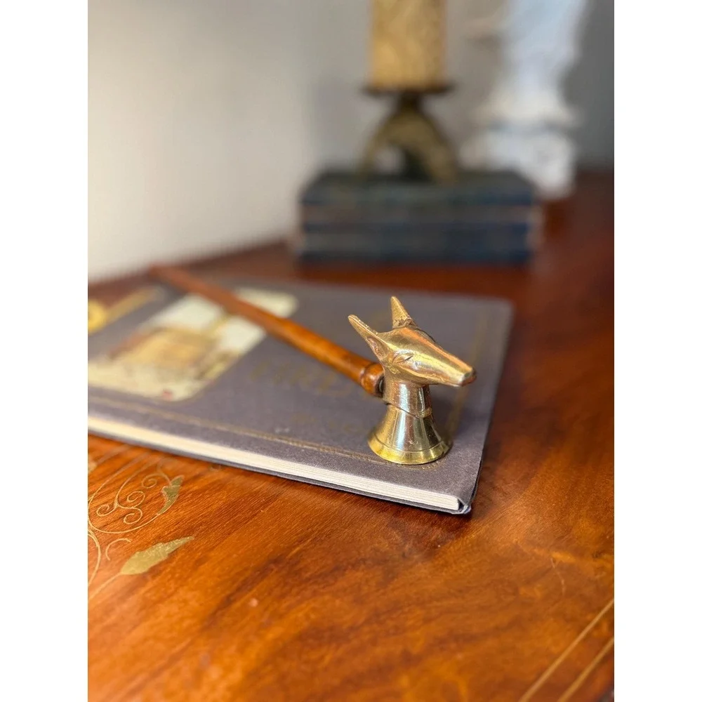 Vintage Brass Deer Candle Snuffer